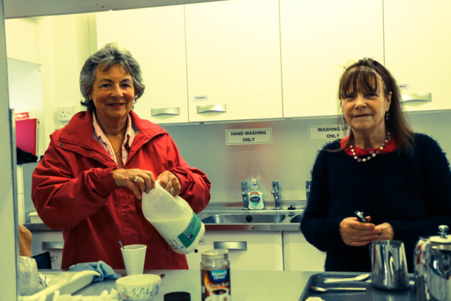 Serving refreshments at the Fair and Show 2016